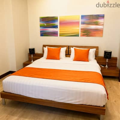 Fully Furnished 2 BDR Flat with Sea and City View
