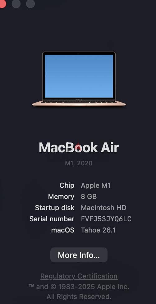MacBook M1 8/256 like new 1