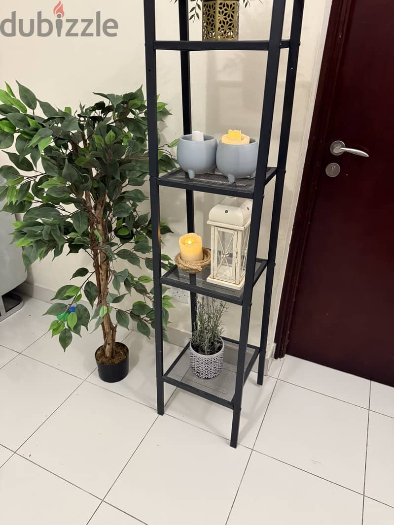 IKEA LERBERG Metal Shelf – Dark Grey   New Condition 2