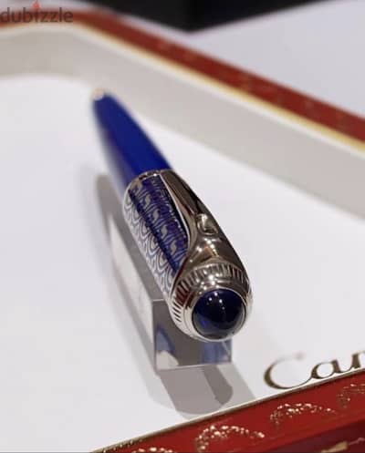  Cartier Roadster Infinity Ballpoint Pen – Blue Oriental Motif