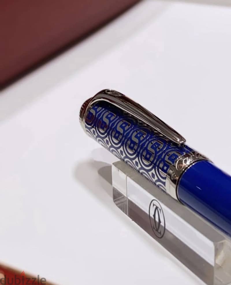  Cartier Roadster Infinity Ballpoint Pen – Blue Oriental Motif 1