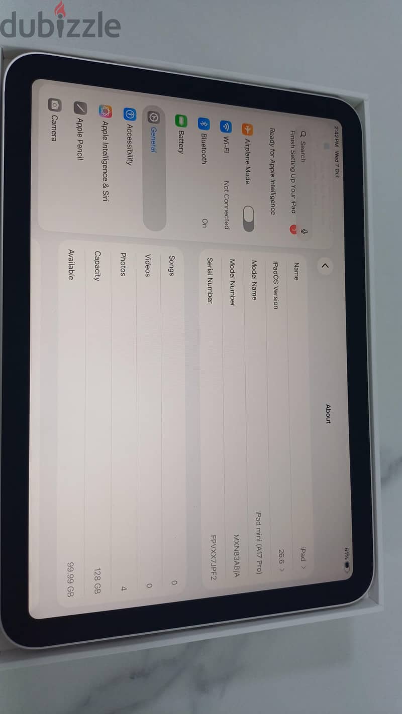 apple ipad a17-pro[mini 7 - 128gb wifi]for sale 5