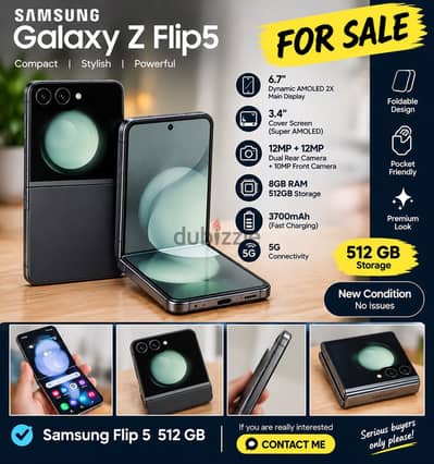 Samsung Galaxy Z Flip 5 – 512GB for Sale