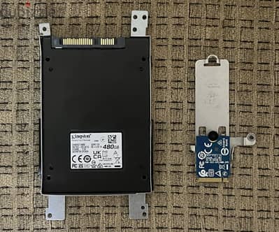 480GB 2.5” Sata SSD & 256GB M. 2 Nvme SSD