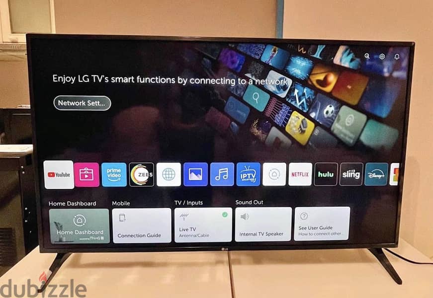 55" LG UHD AI ThinQ TV (55UP77) - Real 4K, Smart webOS 1