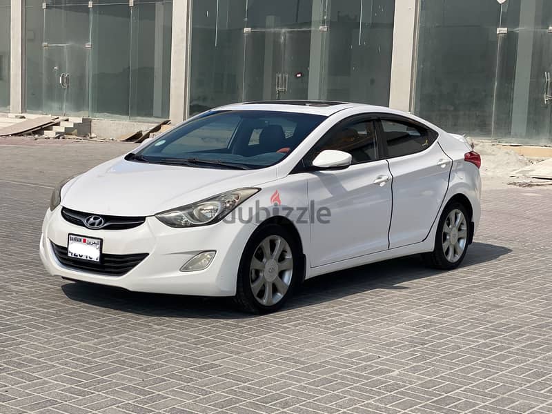 Hyundai Elantra 2014 White 1