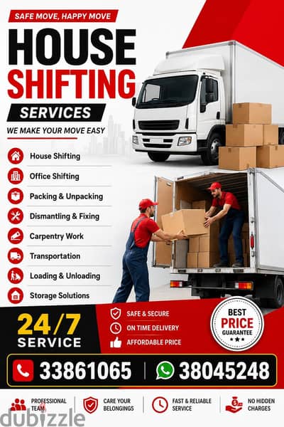 Bahrain Movers and Packers villa flat office and