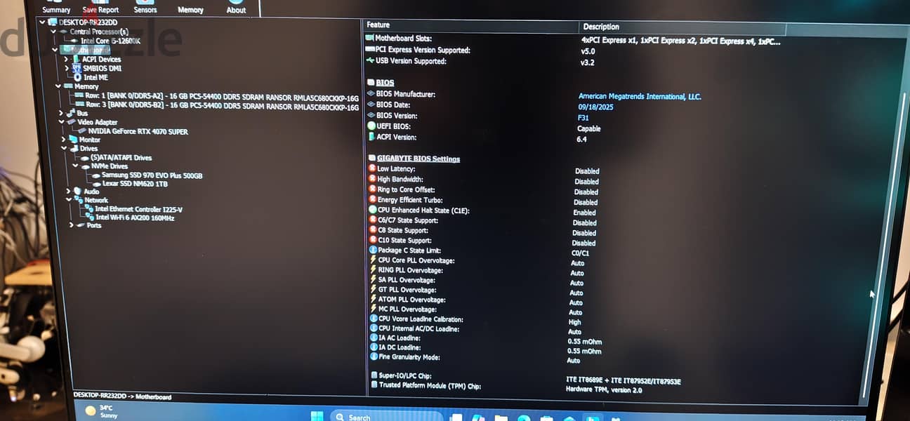 Gaming PC  Intel I5 12600k. RTX4070 super. 32GB DDR5 NVMe 1.5TB 8