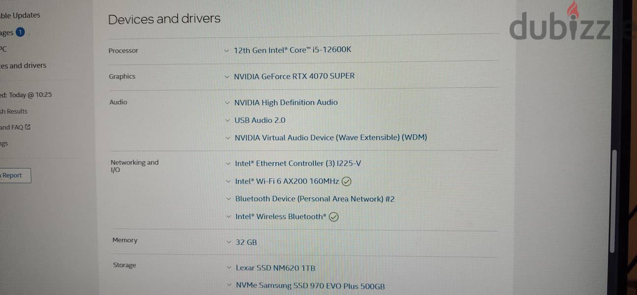 Gaming PC  Intel I5 12600k. RTX4070 super. 32GB DDR5 NVMe 1.5TB 11