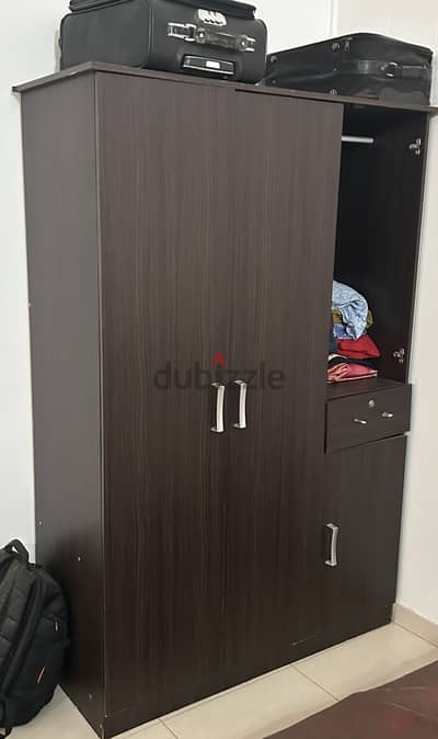 3-DOOR WARDROBE FOR SALE - DARK ESPRESSO COLOUR