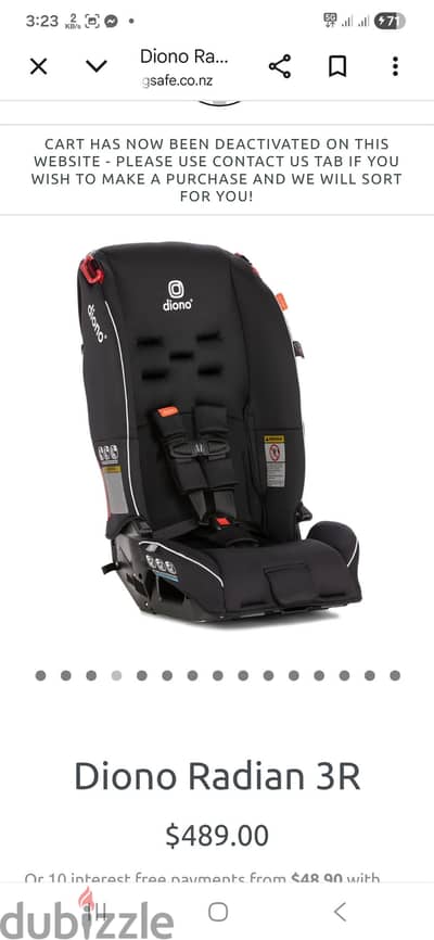 Diono Baby Car Seat almost new