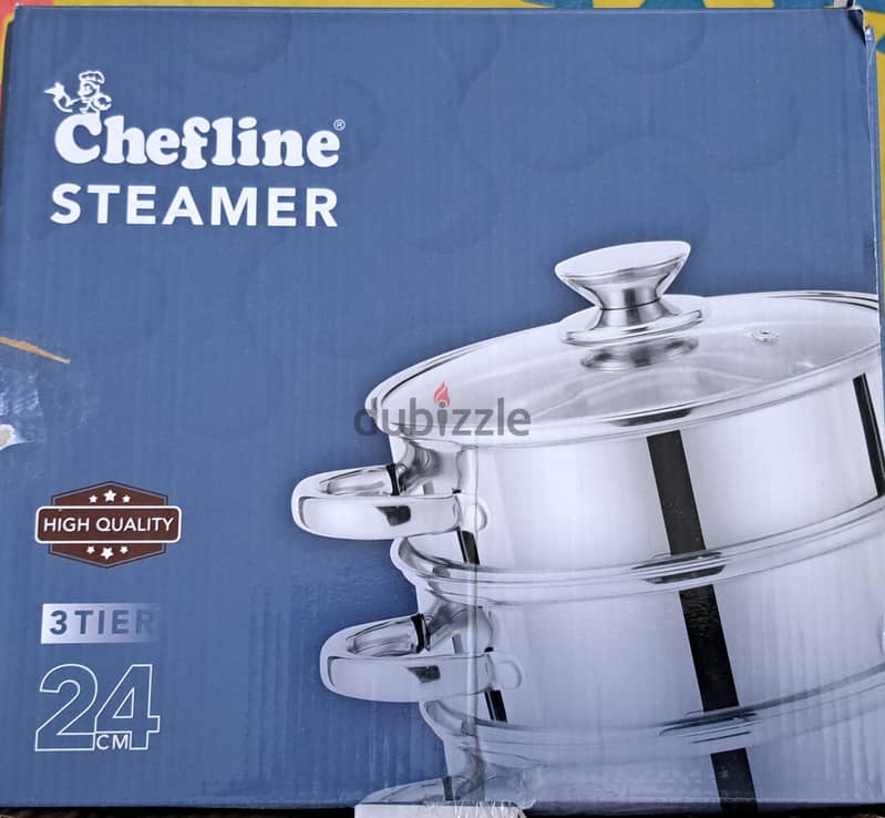 The steamer was used once. 1