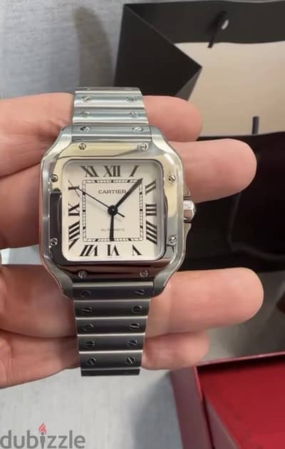 Cartier Santos Large White Dial