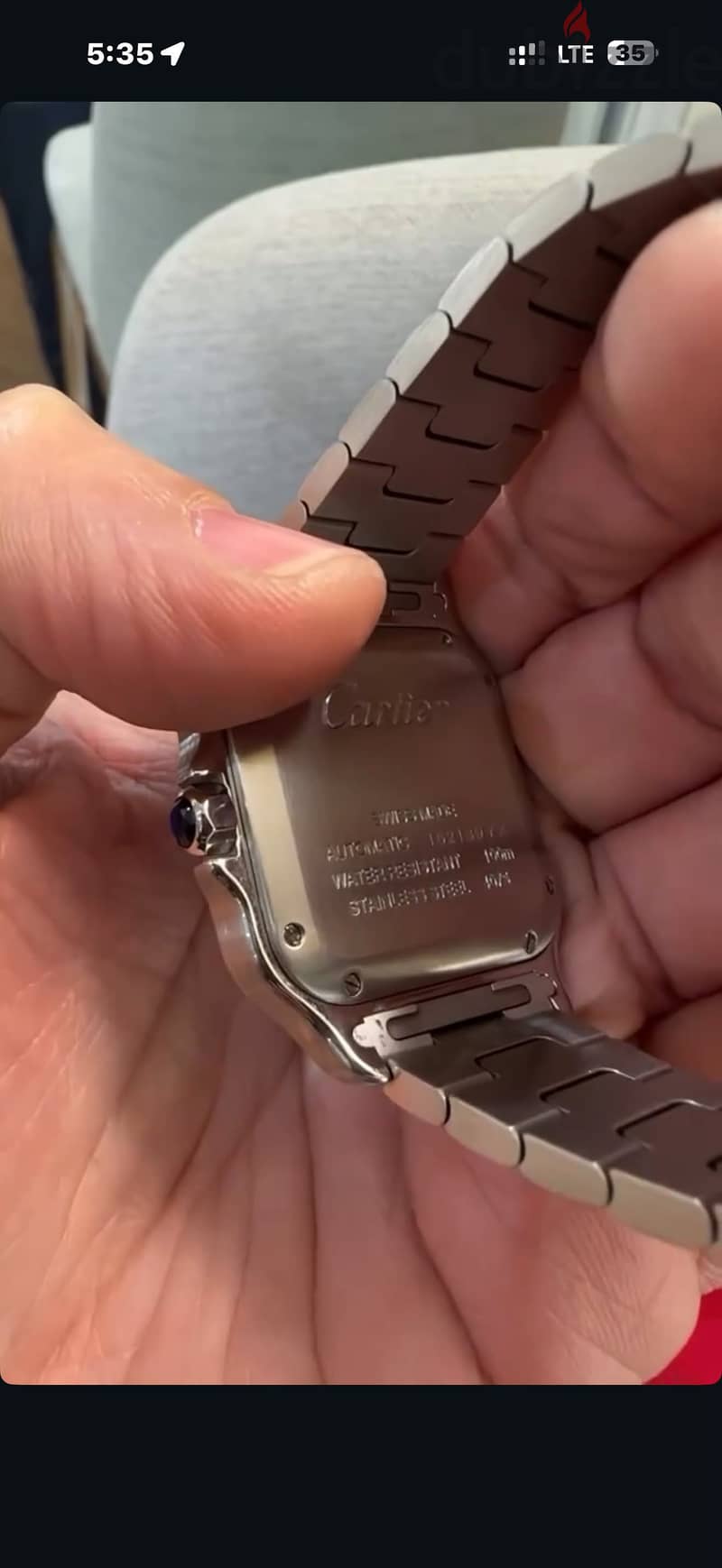 Cartier Santos Large White Dial 2