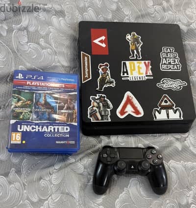 وكنترول اصلي Ps4 slim مع 5 اللعاب
