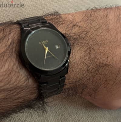 Black casio watch