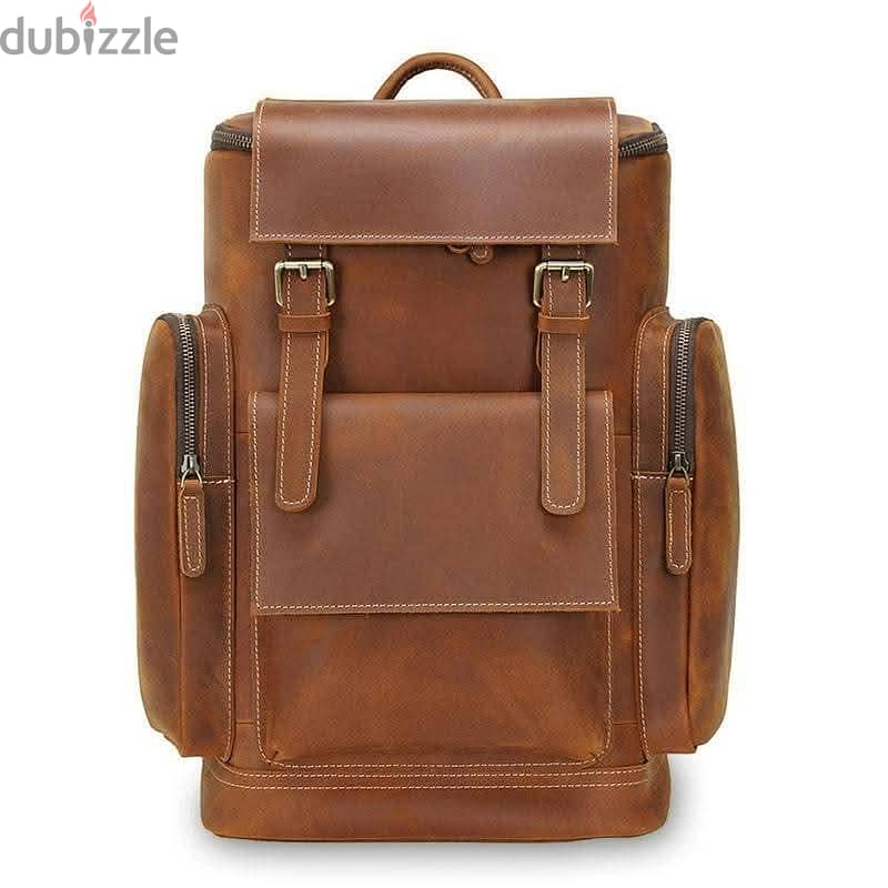 leather back pack 1