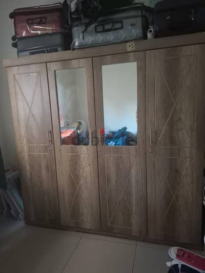 Complete 3 Piece Bedroom set - king Size Bed, Large wardrobe, drawer