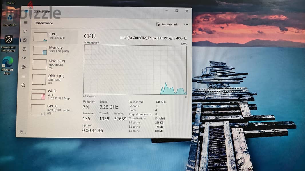 Dell optiplex 7040 desktop Intel i7full set in good condition for sale 7