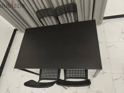 IKEA Wooden Dinning Table with 4 chairs