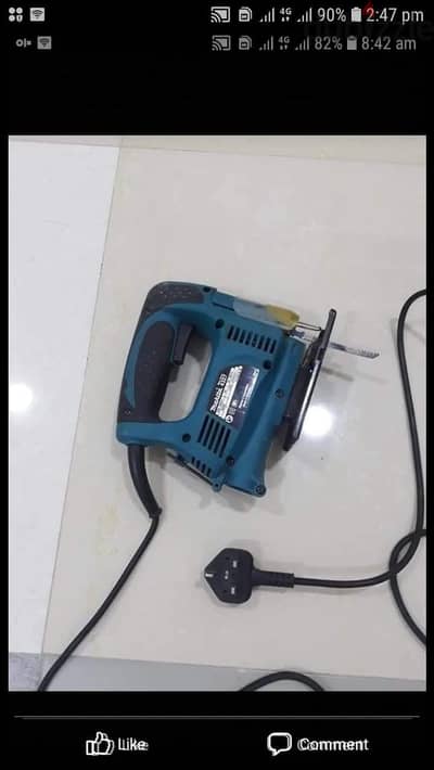 jigsaw machine and screw drill