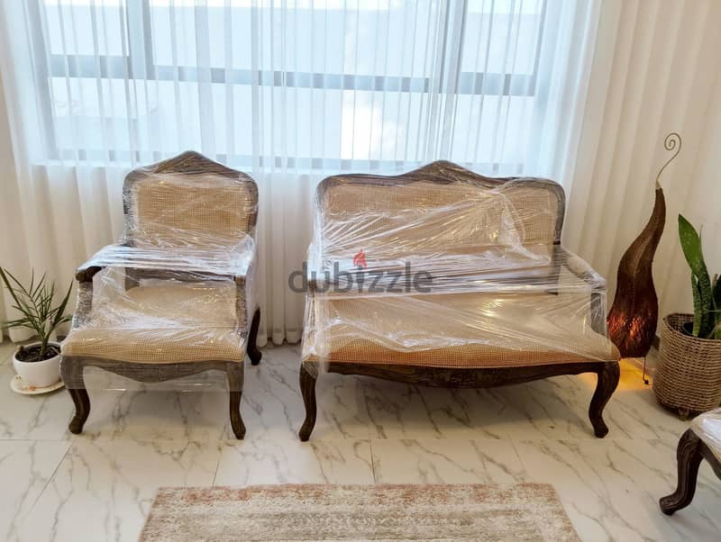 Elegant, classic-style Sofa Set vintage — 140 BD 6