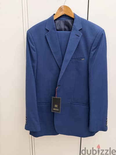 Alberto Ferretti- Men’s Classic Modern-Fit Two-Piece Blue Suit