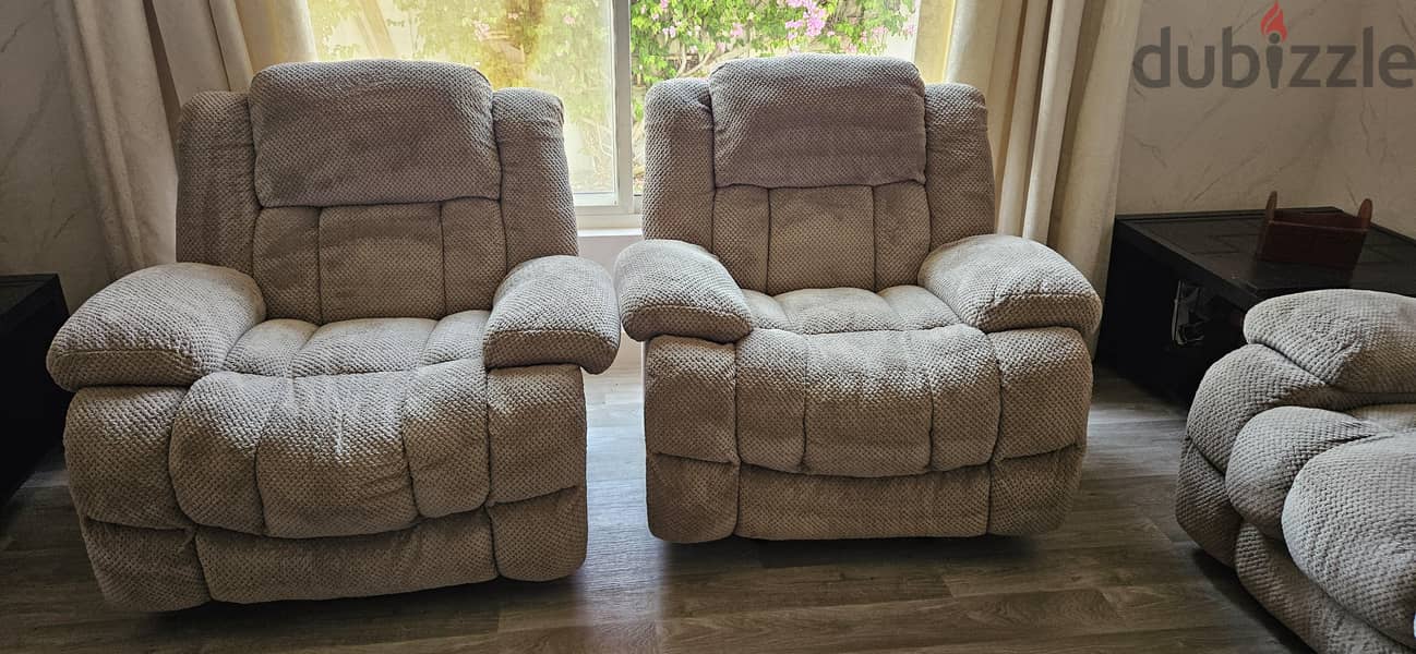 Recliner set 3 plus 2 1