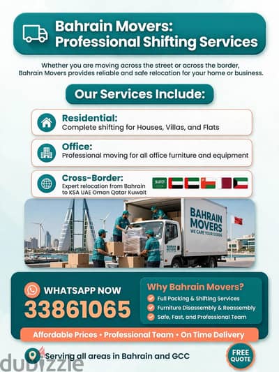 Professional House Movers in Bahrain – Safe & Reliable Moving Service