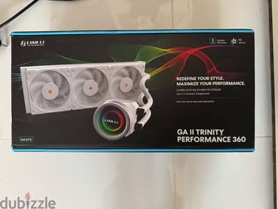 brand new lian li galahad 360 performance white cpu liquid cooler AIO