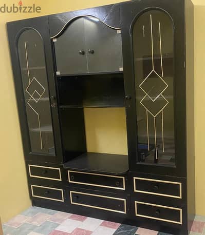 طاولة تلفزيون مع وحدات تخزين / TV Unit / Display Cabinet