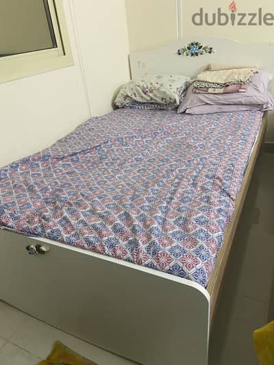 Used bed frame and spring mattress for 7bd