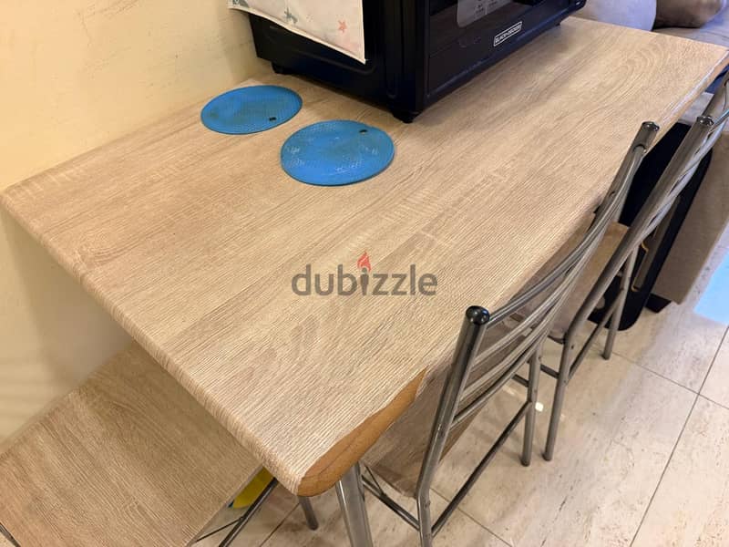 Urgent Sale - 4 Seater Dining Table with 4 Chairs - Adliya 2