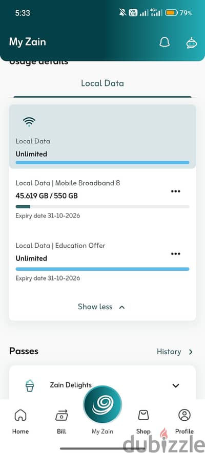 Shearing Data SIM unlimited