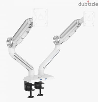 Devo Gaming Monitor Arm - Flexi Pro 2 - White/Silver
