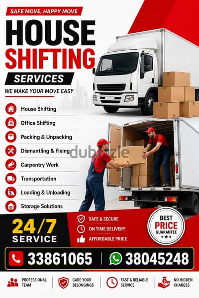 House shifting service in Mahooz Bahrain