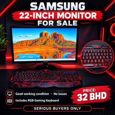 Monitor and keyboard sale