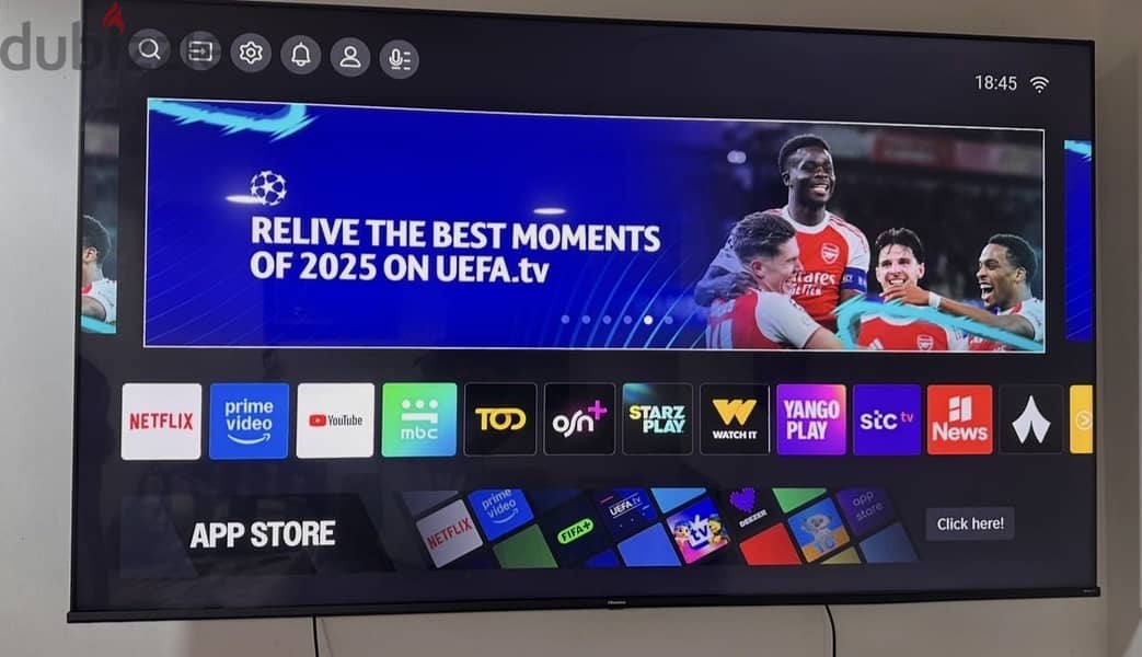 75” inch HISENSE smart TV 4k UHD ( call 33734399) 1