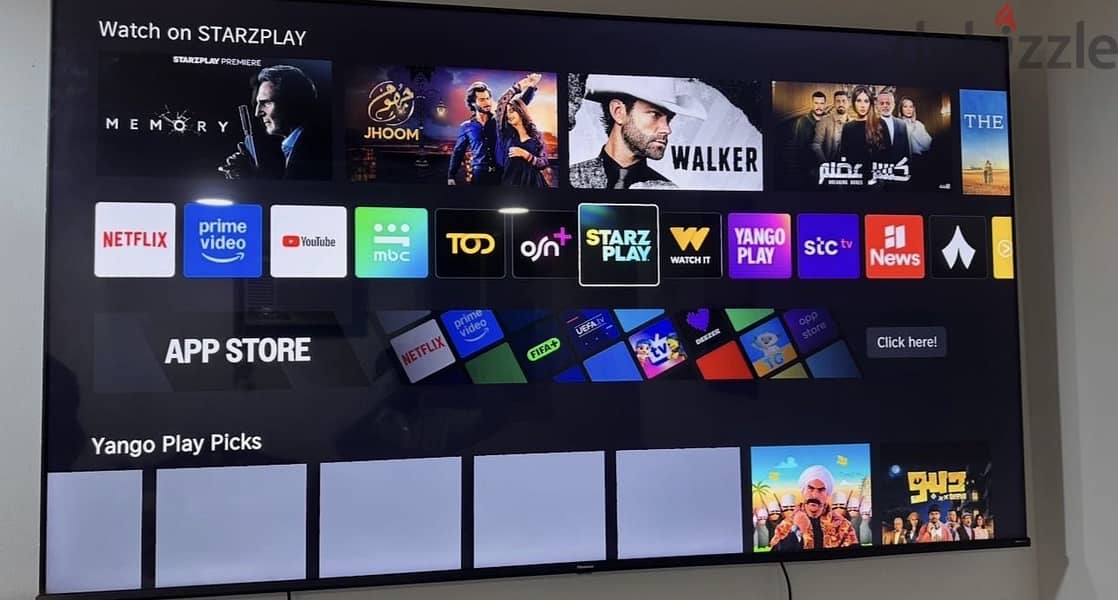 75” inch HISENSE smart TV 4k UHD ( call 33734399) 2