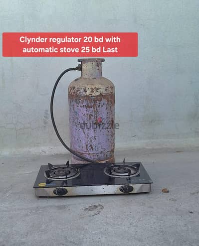 Clynder regulator stove 25 bd with delivery each set msg wts ap