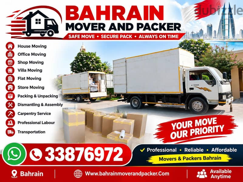 House Mover and Packer Bahrain Furniture Moving House Shifting Packing 3