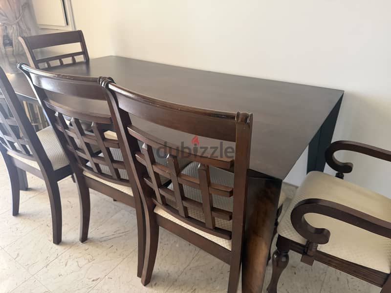 Dining table with 5 chairs 65 BHD 2