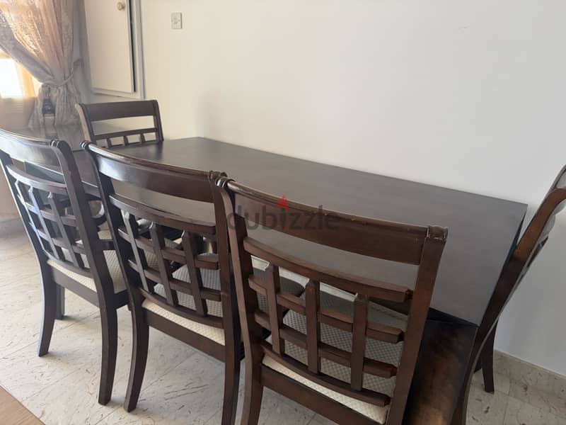 Dining table with 5 chairs 65 BHD 4
