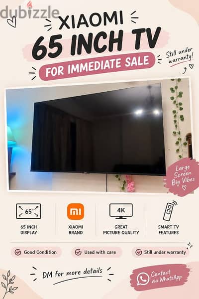 Xiaomi MI 65 Inches Google Smart TV