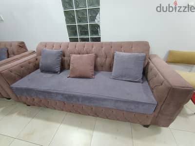 5 seater sofa with cushion and center table