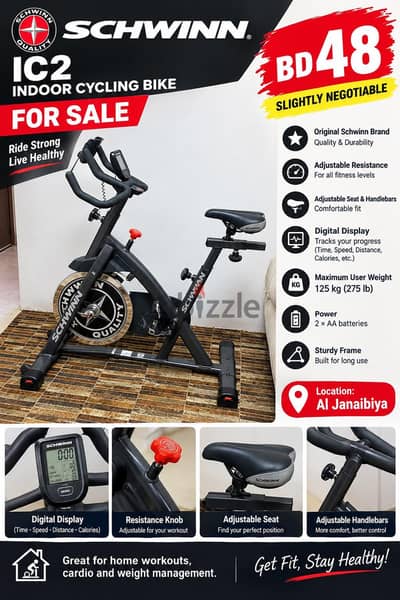 Schwinn IC2 Professional Indoor Cycling Bike