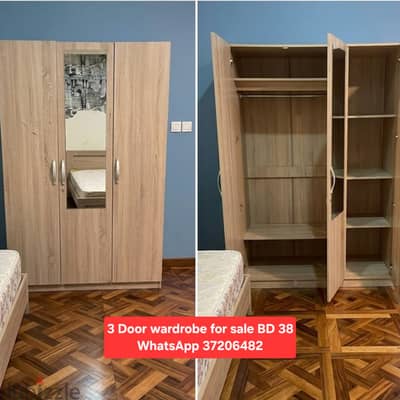 Wardrobe with Mirror and other items for sale with Delivery