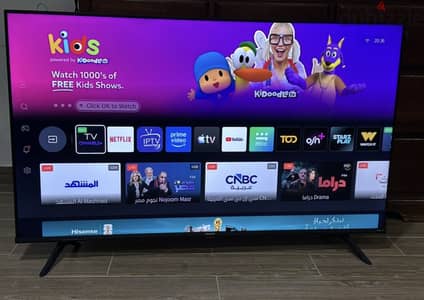75” inch HISENSE smart framelessTV 4k UHD ( call 33734399)