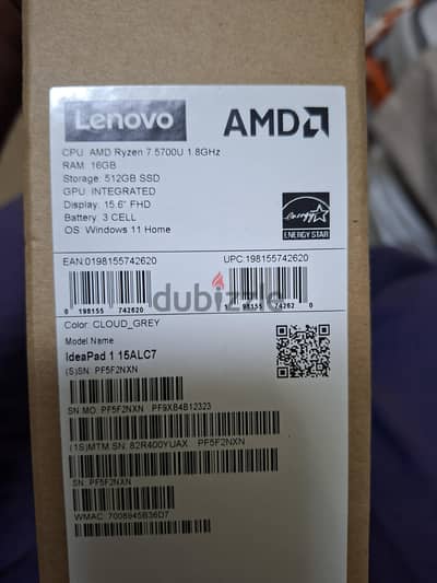 lenovo idea pad RYZEN 7 5700u unused 2024