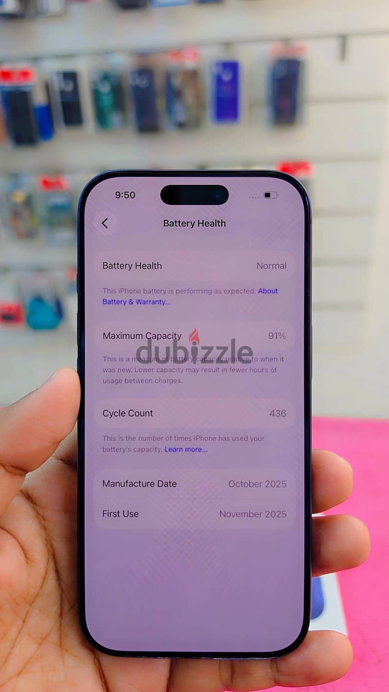 iPhone 17 Pro 256GB Battery health 91% 3